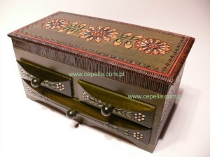 Wooden handmade casette - for jewellery  CK-3 -  Medium