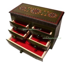 Wooden handmade casette - for jewellery CK-1 - Big