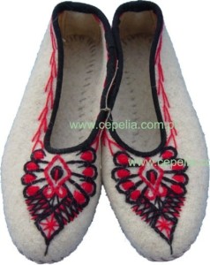 Regional slippers handmade of cloth - CPS-2