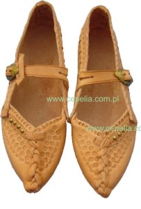 Leather shoes - "Kierpce"- for kids
