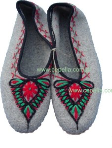 Regional slippers handmade of cloth - CPS-1