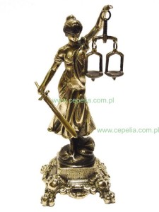 Themis The Blind Goddess of Justice - made of brass