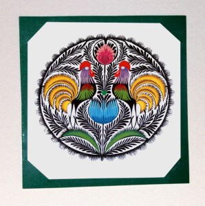 Wycinanka łowicka 25X25