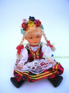 Lalka w stroju regionalnym - Strój Krakowski - Krakus