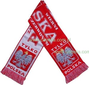 Szalik kibica z Polski